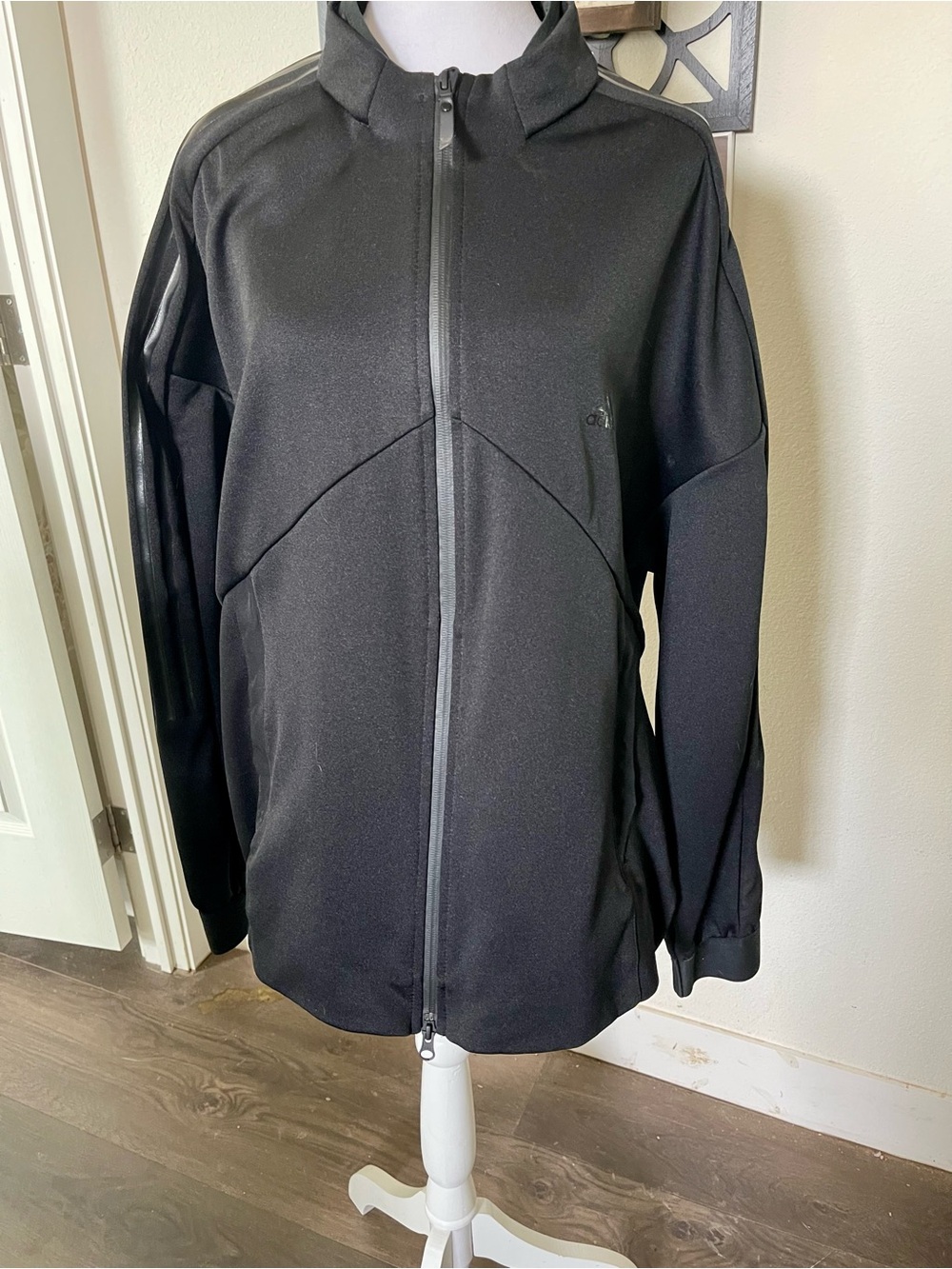 Men's Adidas TRO Black Full-Zip Jacket - L